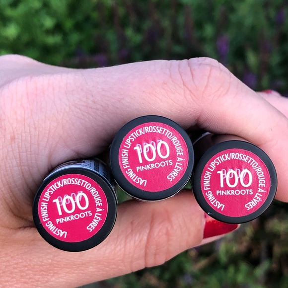 Set of 3 New Rimmel  PinkRoots #100 Lipsticks RARE - Picture 1 of 8